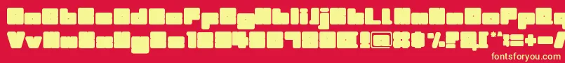 Illustrious Font – Yellow Fonts on Red Background