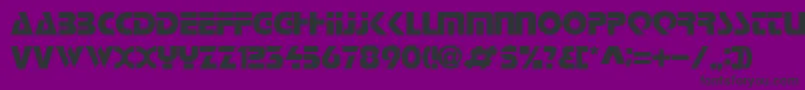 LoganRegular Font – Black Fonts on Purple Background