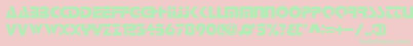 LoganRegular Font – Green Fonts on Pink Background