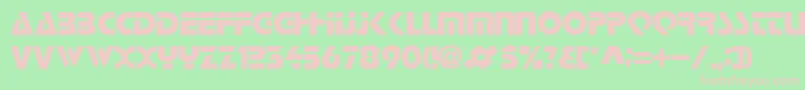 LoganRegular Font – Pink Fonts on Green Background