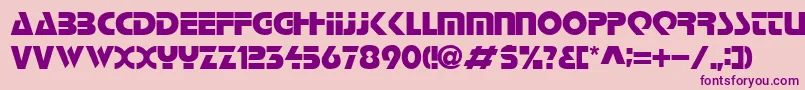 LoganRegular Font – Purple Fonts on Pink Background