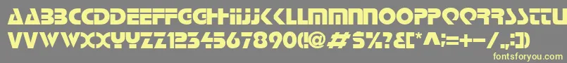 LoganRegular Font – Yellow Fonts on Gray Background