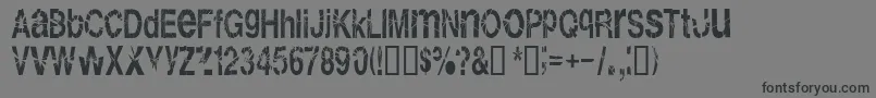 Shatterboxx Font – Black Fonts on Gray Background