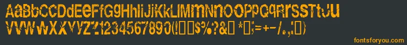 Shatterboxx Font – Orange Fonts on Black Background