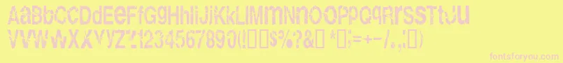Подробнее о шрифте Shatterboxx Шрифт Shatterboxx – розовые шрифты на жёлтом фоне