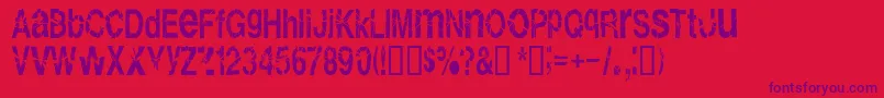 Shatterboxx Font – Purple Fonts on Red Background