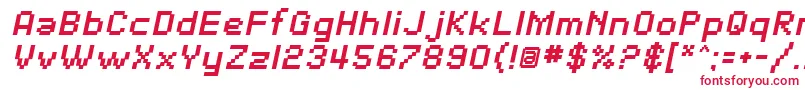 SfPixelateBoldOblique Font – Red Fonts