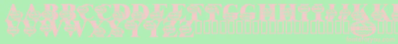 LmsSurviveTheOutback Font – Pink Fonts on Green Background