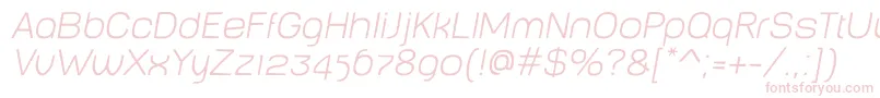 BabyMinethinOblique Font – Pink Fonts on White Background