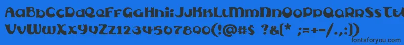 Subel Font – Black Fonts on Blue Background