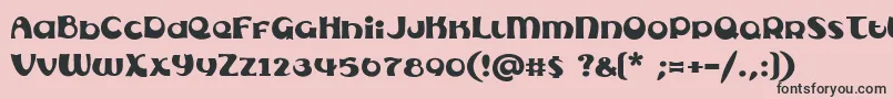 Subel Font – Black Fonts on Pink Background