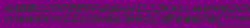 SmackattackBbBold Font – Black Fonts on Purple Background