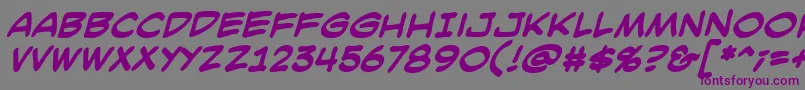 SmackattackBbBold Font – Purple Fonts on Gray Background
