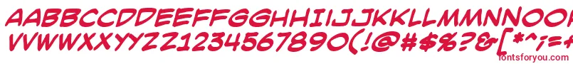 SmackattackBbBold Font – Red Fonts on White Background