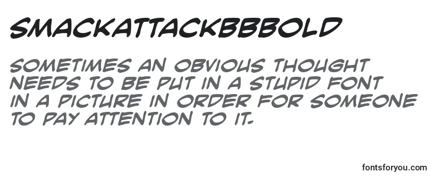 Шрифт SmackattackBbBold