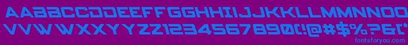 Spyagencyv3left Font – Blue Fonts on Purple Background