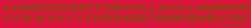 Spyagencyv3left Font – Brown Fonts on Red Background
