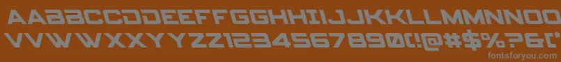 Шрифт Spyagencyv3left – серые шрифты на коричневом фоне