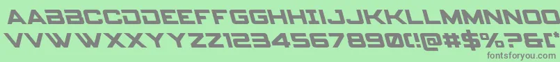 Spyagencyv3left Font – Gray Fonts on Green Background