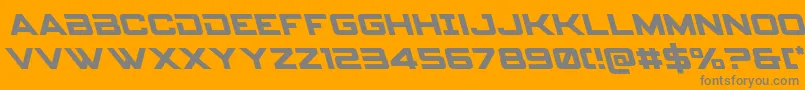 Spyagencyv3left Font – Gray Fonts on Orange Background