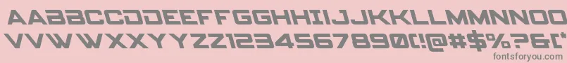 Spyagencyv3left Font – Gray Fonts on Pink Background
