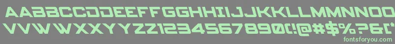 Spyagencyv3left-fontti – vihreät fontit harmaalla taustalla