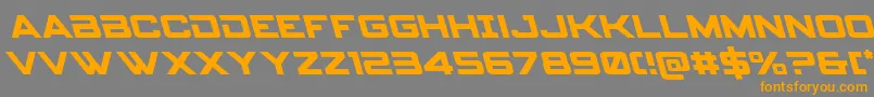 Spyagencyv3left Font – Orange Fonts on Gray Background