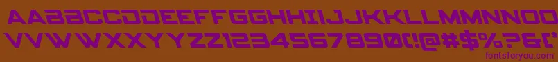 Spyagencyv3left Font – Purple Fonts on Brown Background
