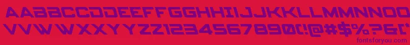 Spyagencyv3left Font – Purple Fonts on Red Background