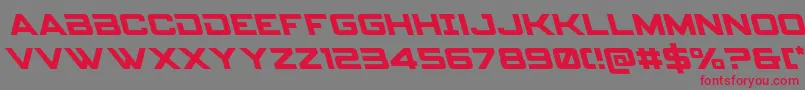 Spyagencyv3left Font – Red Fonts on Gray Background