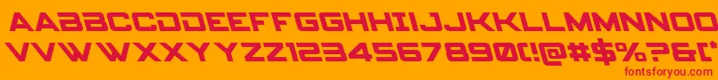 Spyagencyv3left Font – Red Fonts on Orange Background