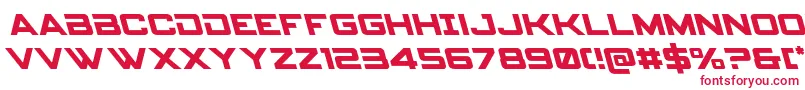Spyagencyv3left Font – Red Fonts on White Background