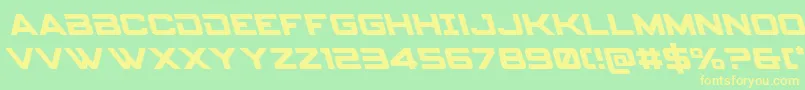 Spyagencyv3left Font – Yellow Fonts on Green Background