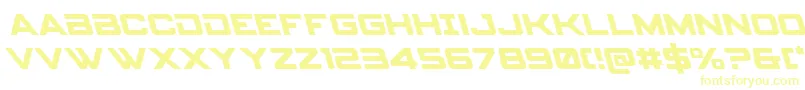 Spyagencyv3left Font – Yellow Fonts on White Background