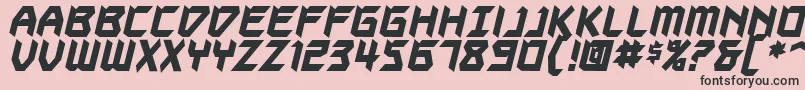 Autodestructbb ffy Font – Black Fonts on Pink Background