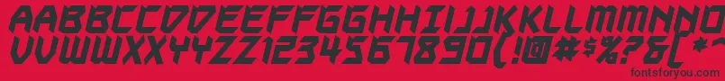 Autodestructbb ffy Font – Black Fonts on Red Background