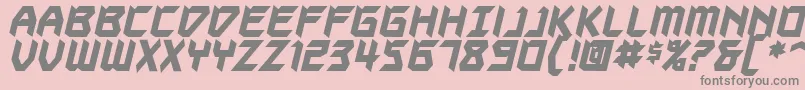 Autodestructbb ffy Font – Gray Fonts on Pink Background