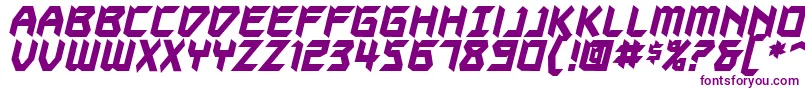 Autodestructbb ffy Font – Purple Fonts on White Background