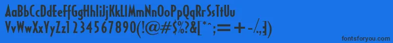 HalseycondsskBold Font – Black Fonts on Blue Background