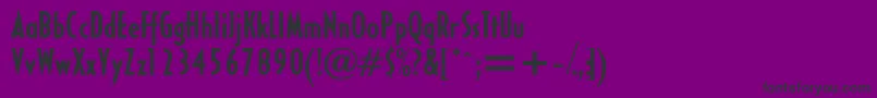 HalseycondsskBold-Schriftart – Schwarze Schriften auf violettem Hintergrund