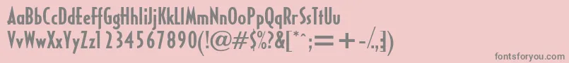HalseycondsskBold Font – Gray Fonts on Pink Background