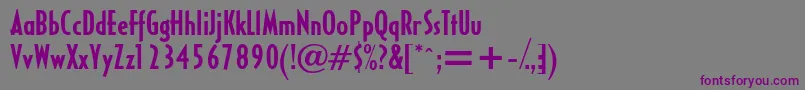 HalseycondsskBold Font – Purple Fonts on Gray Background