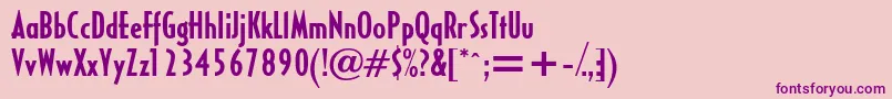 HalseycondsskBold Font – Purple Fonts on Pink Background