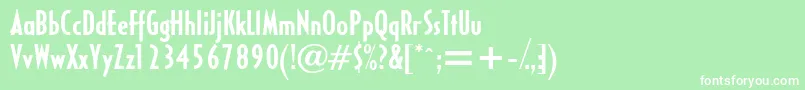 HalseycondsskBold Font – White Fonts on Green Background