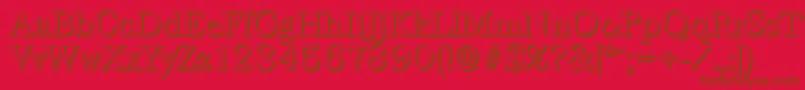 BaskervilleshadowLightRegular Font – Brown Fonts on Red Background