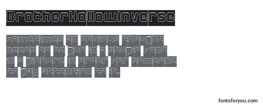 BrotherHollowInverse Font