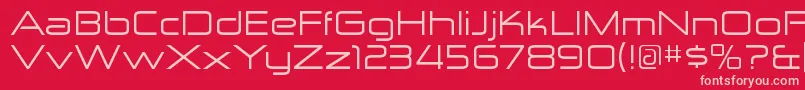 ZektonexRegular Font – Pink Fonts on Red Background