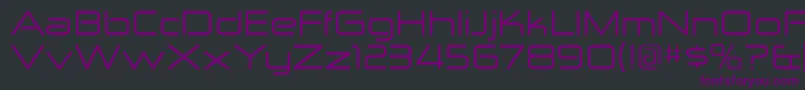 ZektonexRegular Font – Purple Fonts on Black Background