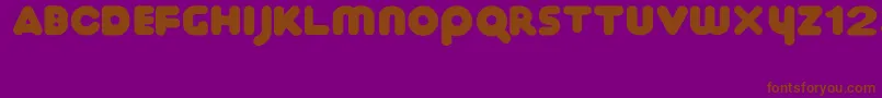 Ihop Font – Brown Fonts on Purple Background