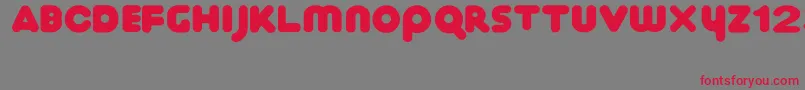 Police Ihop – polices rouges sur fond gris